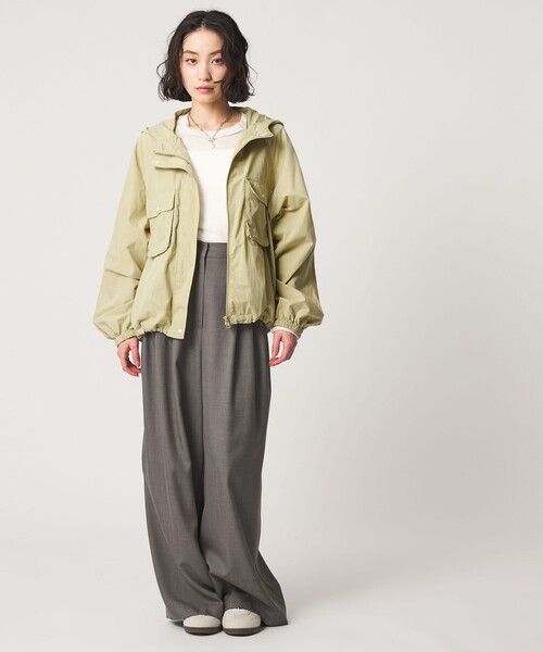 CITEN（シテン）の「＜CITEN＞エッセンシャルポケットブルゾン（ブルゾン・レディース・イエロー/ベージュ・S/M）」の8枚目の写真
