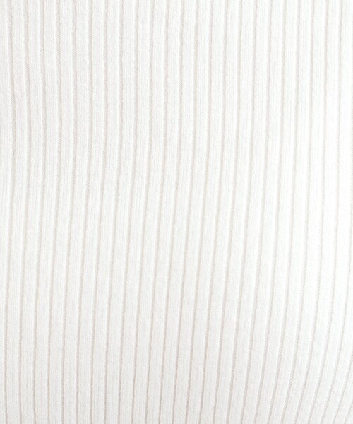 SHOO・LA・RUE（シューラルー）の「【洗濯機可/S-LL】フリルで上品 やわらかリブニット（ニット/セーター・レディース・オフホワイト/ブルー系その他/オレンジ/ブラック・03/02/01/04）」の8枚目の写真