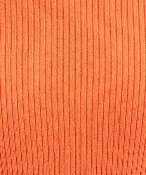 SHOO・LA・RUE（シューラルー）の「【洗濯機可/S-LL】フリルで上品 やわらかリブニット（ニット/セーター・レディース・オフホワイト/ブルー系その他/オレンジ/ブラック・03/02/01/04）」の16枚目の写真