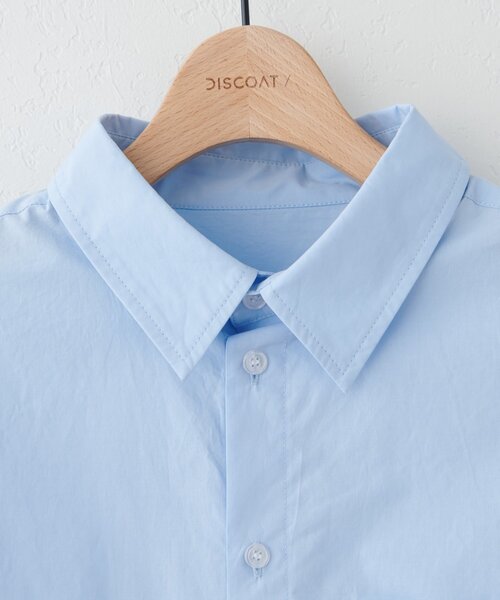 DISCOAT（ディスコート）の「【Enlude】アソート刺繍ロゴシャツ《ユニセックス》（シャツ/ブラウス・レディース・ブルー/イエロー/サックスブルー・FREE）」の4枚目の写真