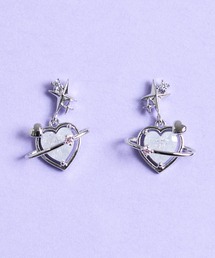 gargle（ガーグル）の「gargle ガーグル：宇宙シリーズ　core saturn　ハート　土星　ピアス（ピアス（両耳用））」