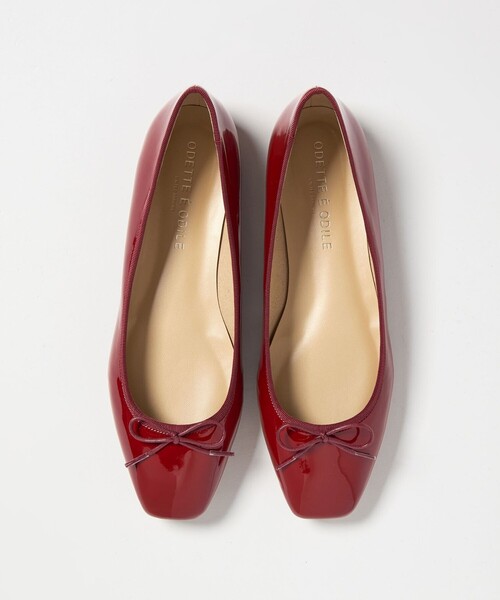 ODETTE E ODILE(オデットエオディール)の「【WEB限定】R スクエアバレエフラット10◎■↑(バレエシューズ・レディース・ブラック/シルバー/ベージュ/レッド・22cm/25cm/24.5cm/24cm/23.5cm/23cm/22.5cm)」の1枚目の写真