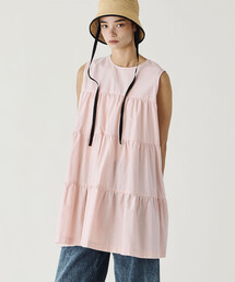 GYMPHLEX（ジムフレックス）の「Gymphlex | コットンブロード ティアードチュニック WOMEN（チュニック）」