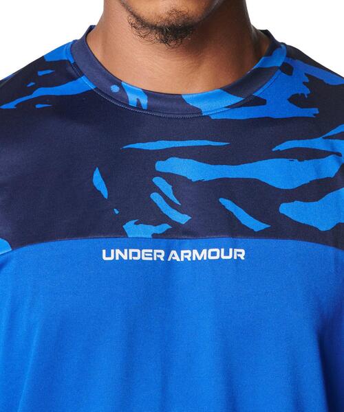 UNDER ARMOUR（アンダーアーマー）の「UAヤード テック ノベルティ ショートスリーブ Tシャツ（ベースボール/メンズ）（Tシャツ/カットソー・メンズ・ブルー・M/XL/L/3XL/2XL/S）」の4枚目の写真