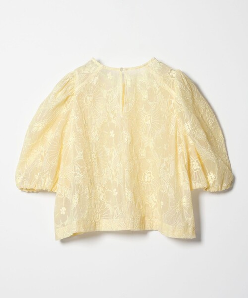 EMMEL REFINES（エメルリファインズ）の「＜EMMEL REFINES＞EM フラワー シシュウ シアー ブラウス（シャツ/ブラウス・レディース・ライム/クリーム・FREE）」の3枚目の写真