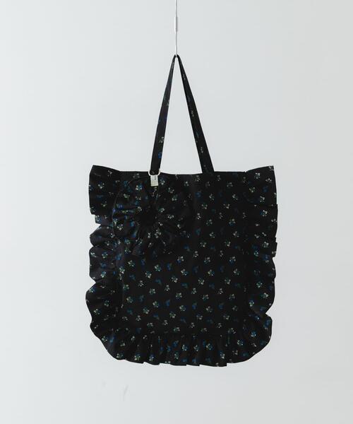 RODE SKO（ロデスコ）の「シュシュセットサイドフリルトート（トートバッグ・レディース・ブラック系その他/ブラック/ベージュ/ホワイト系その他・ONE）」の4枚目の写真