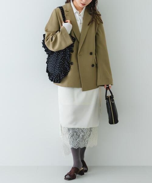 RODE SKO（ロデスコ）の「シュシュセットサイドフリルトート（トートバッグ・レディース・ブラック系その他/ブラック/ベージュ/ホワイト系その他・ONE）」の7枚目の写真