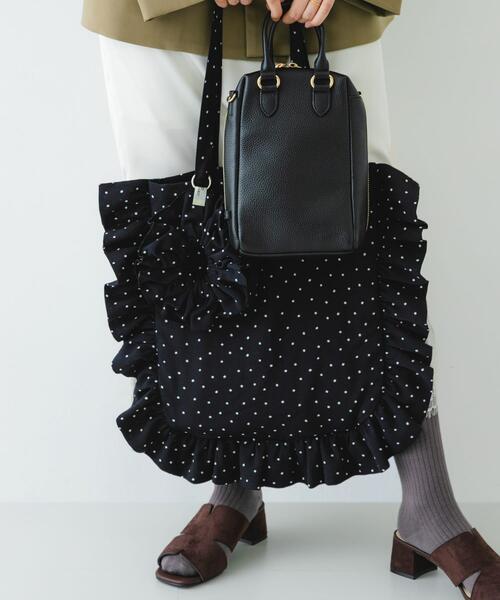 RODE SKO（ロデスコ）の「シュシュセットサイドフリルトート（トートバッグ・レディース・ブラック系その他/ブラック/ベージュ/ホワイト系その他・ONE）」の9枚目の写真