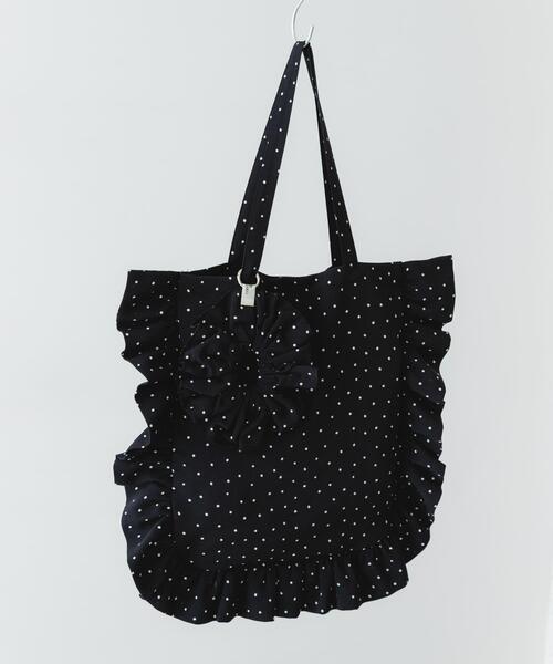 RODE SKO（ロデスコ）の「シュシュセットサイドフリルトート（トートバッグ・レディース・ブラック系その他/ブラック/ベージュ/ホワイト系その他・ONE）」の12枚目の写真