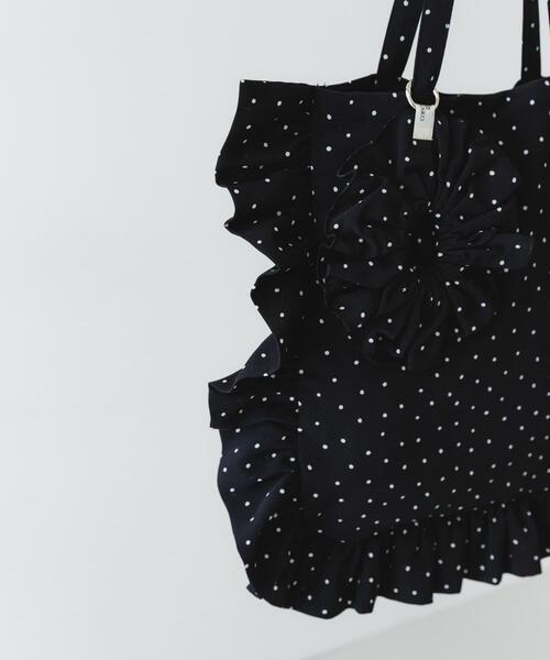 RODE SKO（ロデスコ）の「シュシュセットサイドフリルトート（トートバッグ・レディース・ブラック系その他/ブラック/ベージュ/ホワイト系その他・ONE）」の13枚目の写真
