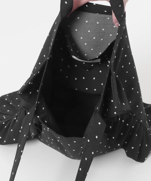 RODE SKO（ロデスコ）の「シュシュセットサイドフリルトート（トートバッグ・レディース・ブラック系その他/ブラック/ベージュ/ホワイト系その他・ONE）」の17枚目の写真