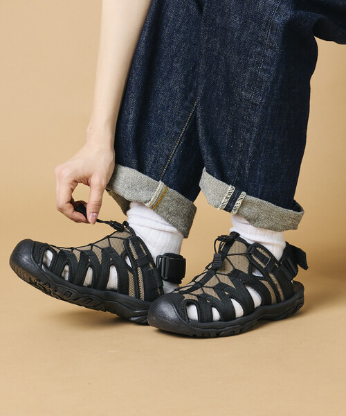 FREAK'S STORE(フリークスストア)の「限定展開 FREAK'S STORE OUTDOORS/フリークスアウトドアーズ クロスコード トゥキャップ スニーカーサンダル(サンダル・メンズ・ベージュ/チャコールグレー/ブラック・23.0cm/24.0cm/25.0cm/26.0cm/27.0cm/28.0cm)」の20枚目の写真