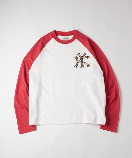 WHO'S WHO gallery(フーズフーギャラリー)の「【UNISEX】KOOKY'N KYスタースタッズラグランロンTEE(Tシャツ/カットソー・レディース・ブラック/ホワイト/レッド・SMALL/MEDIUM)」の3枚目の写真