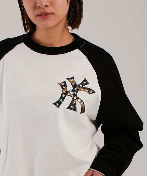 WHO'S WHO gallery(フーズフーギャラリー)の「【UNISEX】KOOKY'N KYスタースタッズラグランロンTEE(Tシャツ/カットソー・レディース・ブラック/ホワイト/レッド・SMALL/MEDIUM)」の6枚目の写真