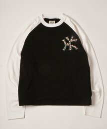 【UNISEX】KOOKY'N KYスタースタッズラグランロンTEE