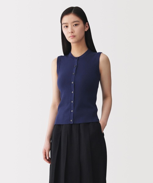 MUJI Labo〕婦人 強撚コットンニットベスト（ベスト）｜MUJI Labo