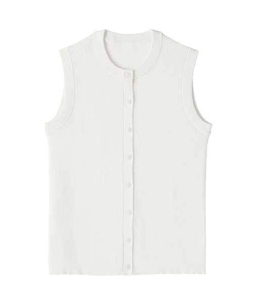 MUJI Labo(ムジラボ)の「〔MUJI Labo〕婦人 強撚コットンニットベスト(ベスト・レディース・ネイビー/ブラック/オフホワイト・M/L/S/XL)」の8枚目の写真