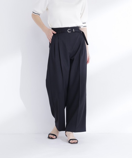 NATURAL BEAUTY BASIC（ナチュラルビューティーベーシック）の「◇【ちょうど、いい服】はいたら沼！美脚ワイドパンツ（その他パンツ・レディース・オフホワイト/ベージュ/チャコールグレー/ブラック・P/S/LARGE/MEDIUM/SMALL）」の13枚目の写真