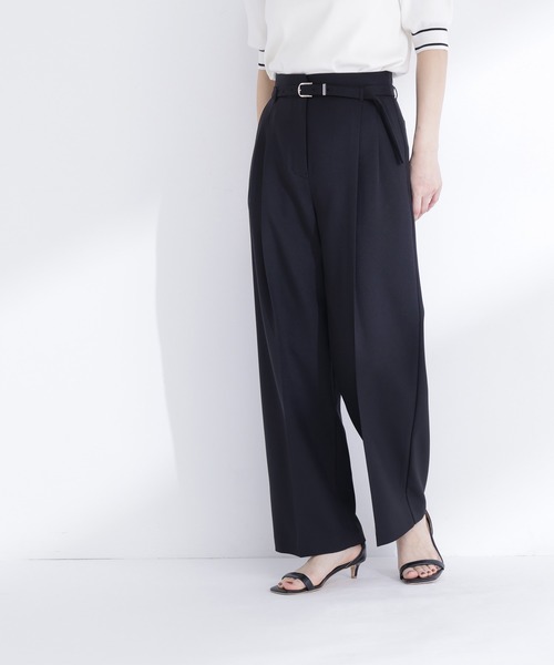 NATURAL BEAUTY BASIC（ナチュラルビューティーベーシック）の「◇【ちょうど、いい服】はいたら沼！美脚ワイドパンツ（その他パンツ・レディース・オフホワイト/ベージュ/チャコールグレー/ブラック・P/S/LARGE/MEDIUM/SMALL）」の20枚目の写真