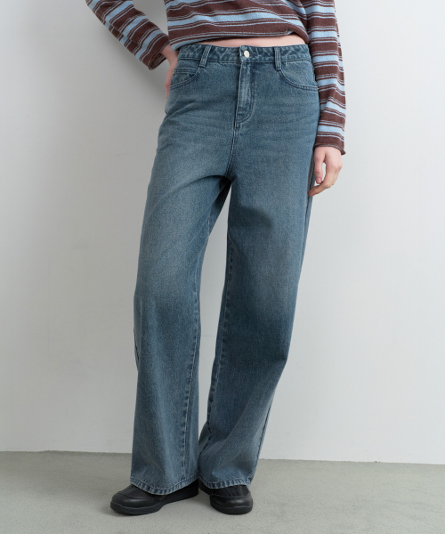 ROLAROLA(ロラロラ)の「BACK SEAM DENIM PANTS DEEP BLUE(デニムパンツ・レディース・ダークブルー・SMALL/MEDIUM)」の2枚目の写真