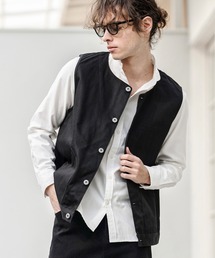 CAMBIO（カンビオ）の「mcg3777-ラウンドネックワークベスト(BP-BFS0095)（ベスト）」