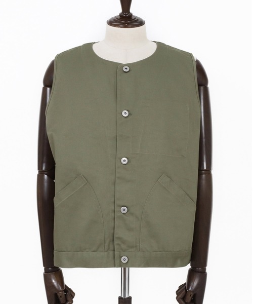 CAMBIO（カンビオ）の「mcg3777-ラウンドネックワークベスト(BP-BFS0095)（ベスト・メンズ・ブラック/カーキ/ネイビー・S/M/L）」の16枚目の写真