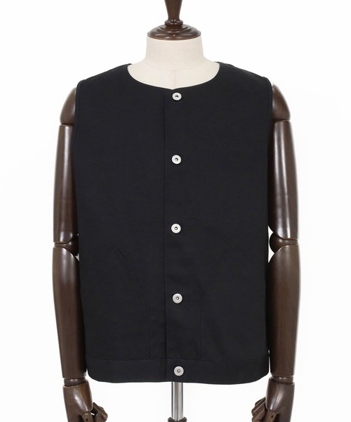 CAMBIO（カンビオ）の「mcg3777-ラウンドネックワークベスト(BP-BFS0095)（ベスト・メンズ・ブラック/カーキ/ネイビー・S/M/L）」の17枚目の写真