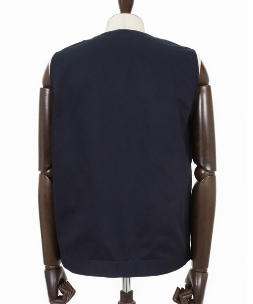 CAMBIO（カンビオ）の「mcg3777-ラウンドネックワークベスト(BP-BFS0095)（ベスト・メンズ・ブラック/カーキ/ネイビー・S/M/L）」の19枚目の写真