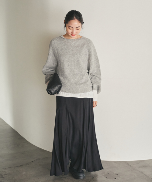 plage✴︎25SS✴︎Washable Fibril スカート34✴︎¥22000 追加》Washable Fibril ロングスカート（スカート）｜Plage