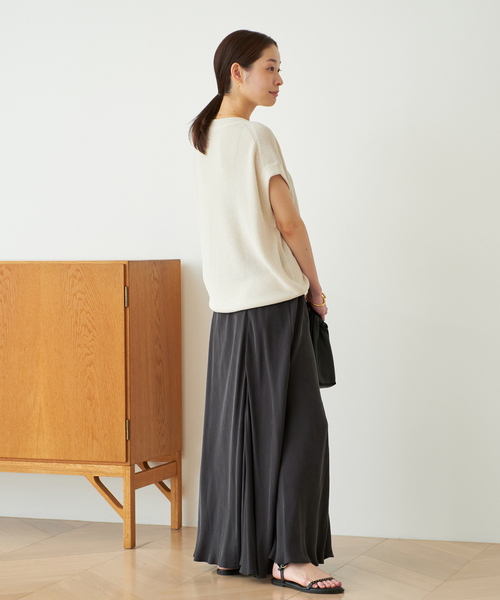 plage(プラージュ)の「《追加》Washable Fibril ロングスカート(スカート・レディース・チャコールグレー/チョコ/ベージュ系その他・34/38/36)」の17枚目の写真