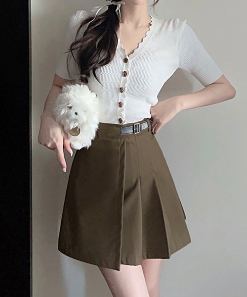 Miniministore(ミニミニストア)の「プリーツミニスカート ハイウエスト韓国風(スカート・レディース・ブラック/ブラウン/グレー・M/S)」の15枚目の写真