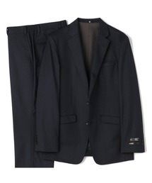 SUIT SELECT（スーツセレクト）の「【おうちで洗えるストレッチスーツ】【すぐ着られるパンツ裾上げ済仕様】【SLIM TAPERED】【通年】2釦シングルスリーピーステーパードパンツスーツ/ウエストシャーリング/「4S」（スーツセット）」