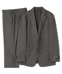 SUIT SELECT（スーツセレクト）の「【おうちで洗えるストレッチスーツ】【すぐ着られるパンツ裾上げ済仕様】【SLIM TAPERED】【通年】2釦シングルスリーピーステーパードパンツスーツ/ウエストシャーリング/「4S」（スーツセット）」
