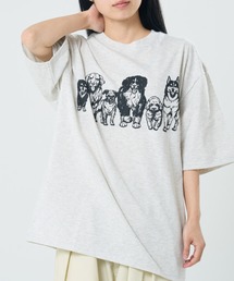 CORISCO（コリスコ）の「モノトーンアニマル柄TEE(M1)（Tシャツ/カットソー）」
