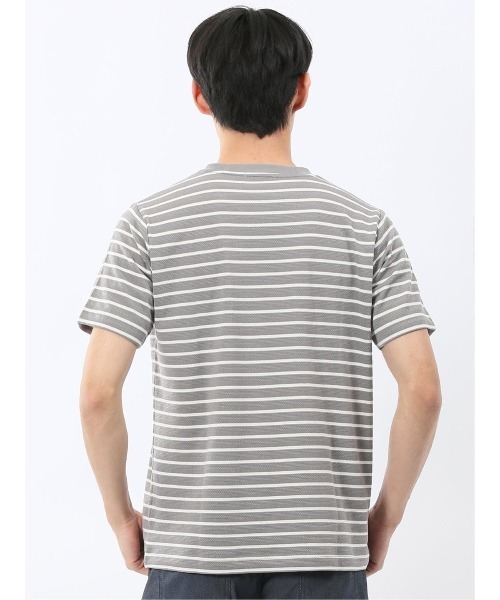 m.f.editorial(エムエフエディトリアル)の「【ストレッチ ロンT インナー】m.f.エディトリアル メンズ ボーダー クルーネック 半袖 Tシャツ(Tシャツ/カットソー・メンズ・ネイビー/グレー系その他2・MEDIUM/LARGE/X-LARGE)」の22枚目の写真