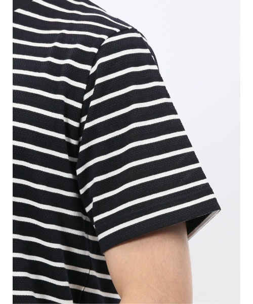 m.f.editorial(エムエフエディトリアル)の「【ストレッチ ロンT インナー】m.f.エディトリアル メンズ ボーダー クルーネック 半袖 Tシャツ(Tシャツ/カットソー・メンズ・ネイビー/グレー系その他2・MEDIUM/LARGE/X-LARGE)」の19枚目の写真