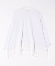 Droite lautreamont | 裾レーストップス≪手洗い可能≫(Tシャツ/カットソー)