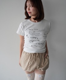 メッセージプリント プリント 英字プリント」に該当するTシャツ