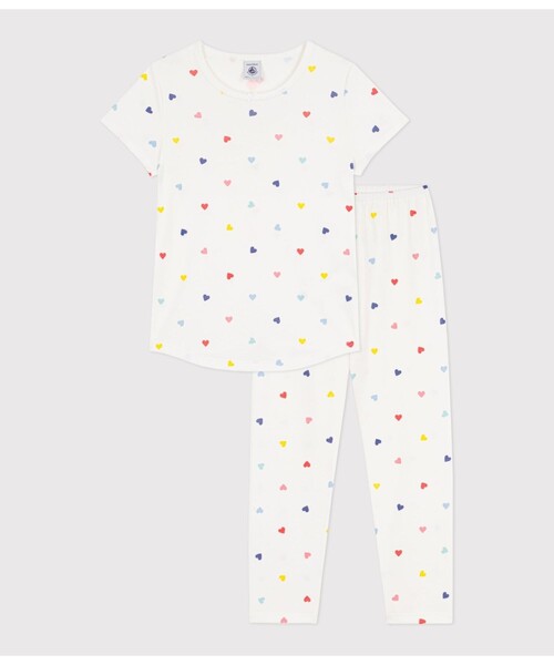 ハートプリント 半袖長ズボンパジャマ（ルームウェア/パジャマ