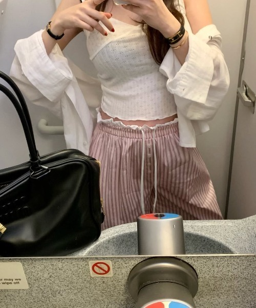 FAVORITO(ファヴォリート)の「ストライプワイドパンツ(その他パンツ・レディース・ピンク/ブルー・F)」の9枚目の写真