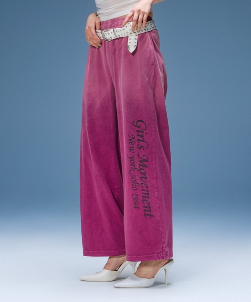 HARD DISTRESSED RELAX EASY PANTS（その他パンツ）｜X-girl（エックス