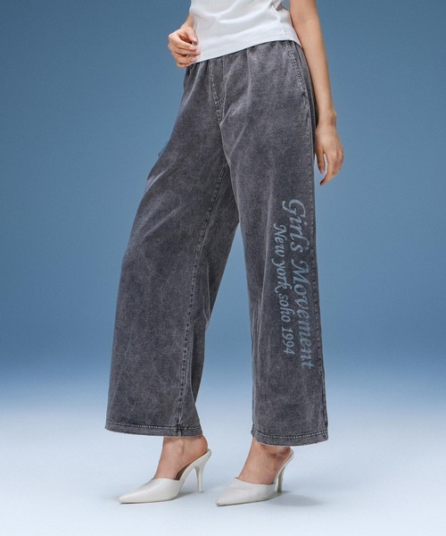 HARD DISTRESSED RELAX EASY PANTS（その他パンツ）｜X-girl（エックス