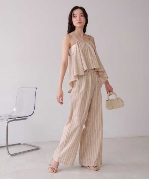 Bab（バブ）の「コットンリラックスセットアップ（セットアップ・レディース・ブラック/A・MEDIUM）」の3枚目の写真