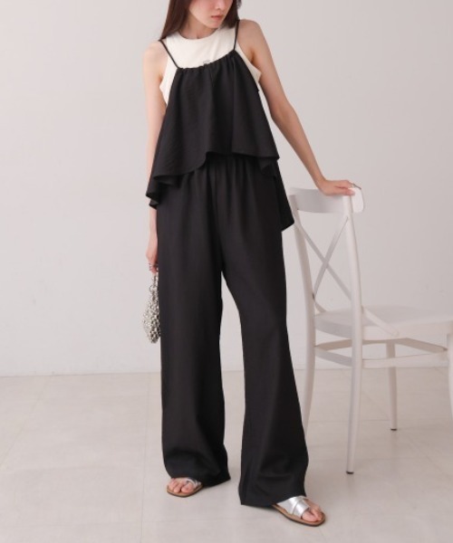 Bab（バブ）の「コットンリラックスセットアップ（セットアップ・レディース・ブラック/A・MEDIUM）」の18枚目の写真