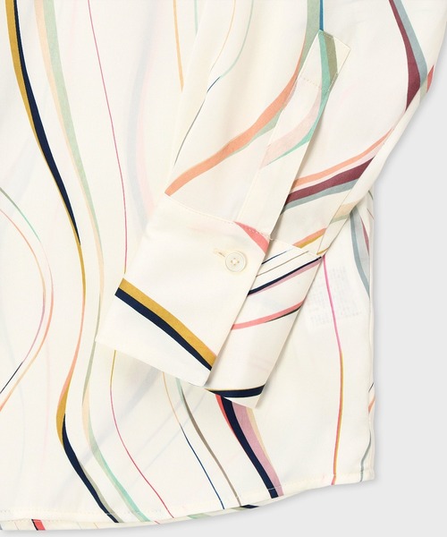 PS Paul Smith(ピーエスポールスミス)の「ウィメンズ "Summer Swirl" 長袖シャツ / 165324 335B(シャツ/ブラウス・レディース・オフホワイト・38/40)」の3枚目の写真