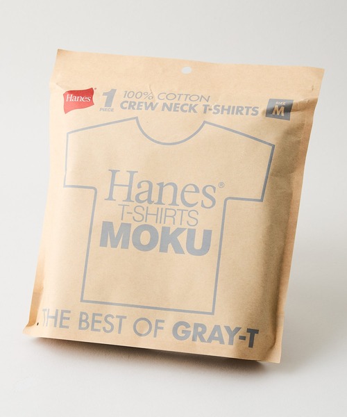 HANES（ヘインズ）の「【HANES/ヘインズ】【汗染みが目立ちにくい】MOKU 7.0オンス クルーネックTシャツ 究極の杢グレー 透けない厚手（Tシャツ/カットソー・メンズ・杢グレー・SMALL/LARGE/X-LARGE/MEDIUM）」の2枚目の写真