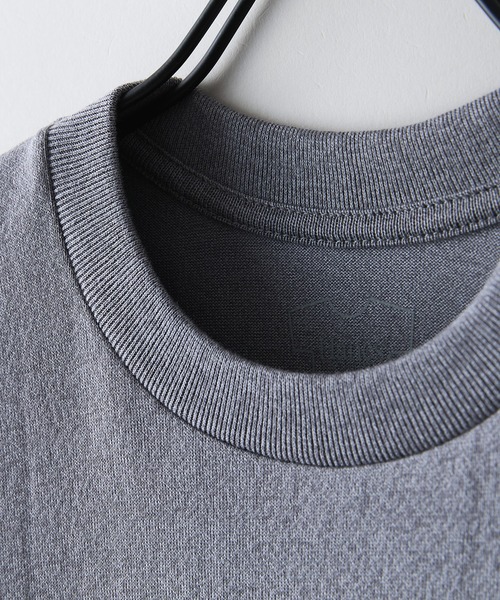 HANES（ヘインズ）の「【HANES/ヘインズ】【汗染みが目立ちにくい】MOKU 7.0オンス クルーネックTシャツ 究極の杢グレー 透けない厚手（Tシャツ/カットソー・メンズ・杢グレー・SMALL/LARGE/X-LARGE/MEDIUM）」の8枚目の写真