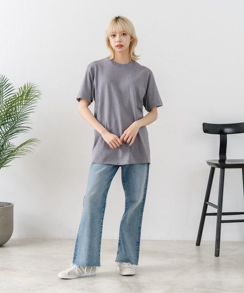 HANES（ヘインズ）の「【HANES/ヘインズ】【汗染みが目立ちにくい】MOKU 7.0オンス クルーネックTシャツ 究極の杢グレー 透けない厚手（Tシャツ/カットソー・メンズ・杢グレー・SMALL/LARGE/X-LARGE/MEDIUM）」の18枚目の写真