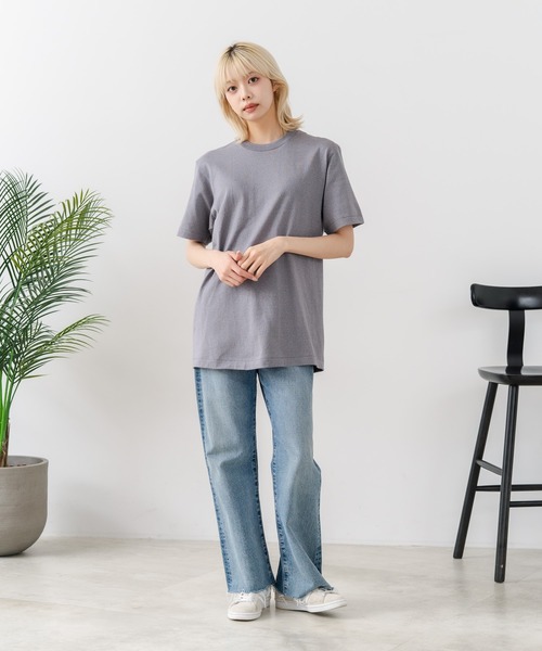HANES（ヘインズ）の「【HANES/ヘインズ】【汗染みが目立ちにくい】MOKU 7.0オンス クルーネックTシャツ 究極の杢グレー 透けない厚手（Tシャツ/カットソー・メンズ・杢グレー・SMALL/LARGE/X-LARGE/MEDIUM）」の21枚目の写真