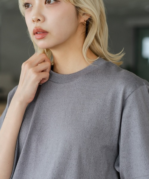 HANES（ヘインズ）の「【HANES/ヘインズ】【汗染みが目立ちにくい】MOKU 7.0オンス クルーネックTシャツ 究極の杢グレー 透けない厚手（Tシャツ/カットソー・メンズ・杢グレー・SMALL/LARGE/X-LARGE/MEDIUM）」の15枚目の写真